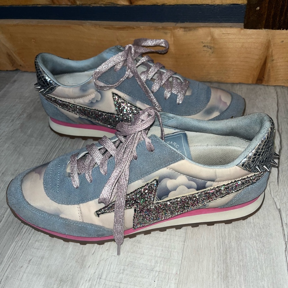 Marc Jacobs Astor cloud  Lightning Bolt Sneakers shoes size 40/10